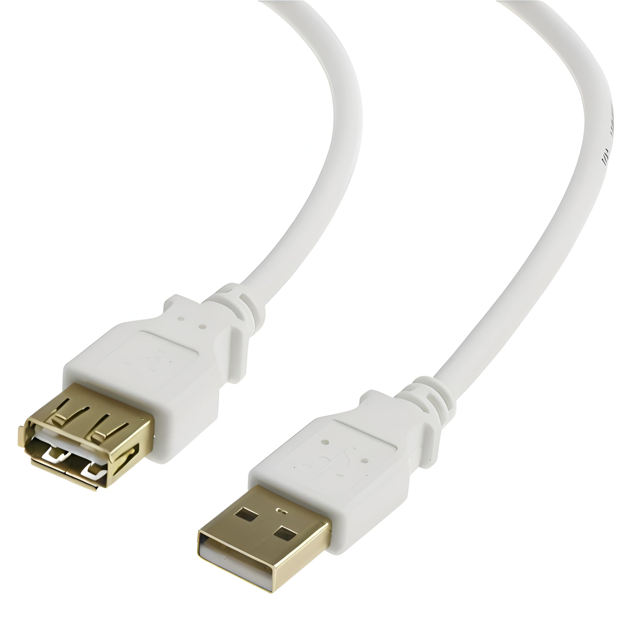 Reulin 3M Long USB 2.0 A-Male to A-Female High-Speed Extension Cable with Gold-Plated Contact (3 Metre)
