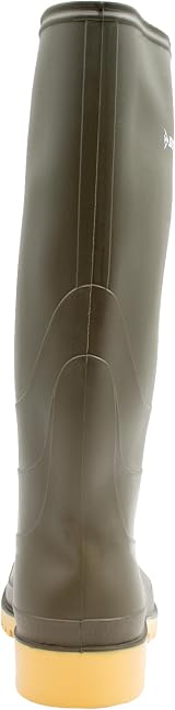 Dunlop Dull Unisex Full Knee Waterproof Rain Boots PVC Wellies Green Crepe EU41 view 7