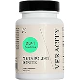 Veracity Metabolism Ignite - Boosts GLP-1 to Reduce Appetite and Cravings for Clinically Proven Weight Loss - Natural GLP-1 & Metabolic Support Supplement - Burns Fat - Side Effect Free - 30 Serving