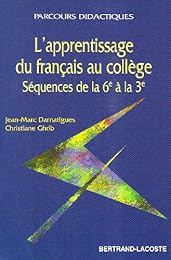 L' apprentissage du français au collège