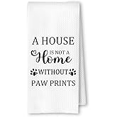 ArtisaEura Dog Mom Gifts Kitchen Towels, Gifts for Dog Lovers Hand Towels for Bathroom Decor, Pet Lover Gifts Dish Tea Towels for Kitchen Decor for Women Men, 16x24 Inch