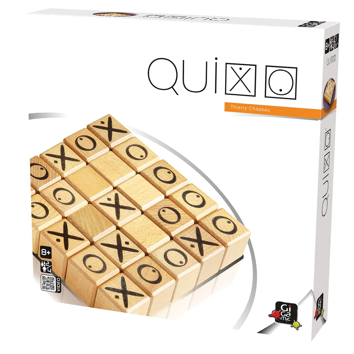 Quixo | Wooden Abstract Strategy Board Game for Kids and Adults | Family Game Night Favorite | Tic-Tac-Toe Style Competitive Puzzle | Easy to Learn, Fast to Play | Ages 8+ | 2-4 Players | 15 Min