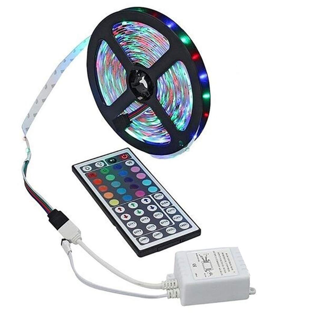 ANCHEER 32.8FT Multicolor RGB LED Strip Lights - Waterproof, Remote Control Color Changing Lights for Room, Bedroom, Kitchen, Yard, Party (32.8 FT)