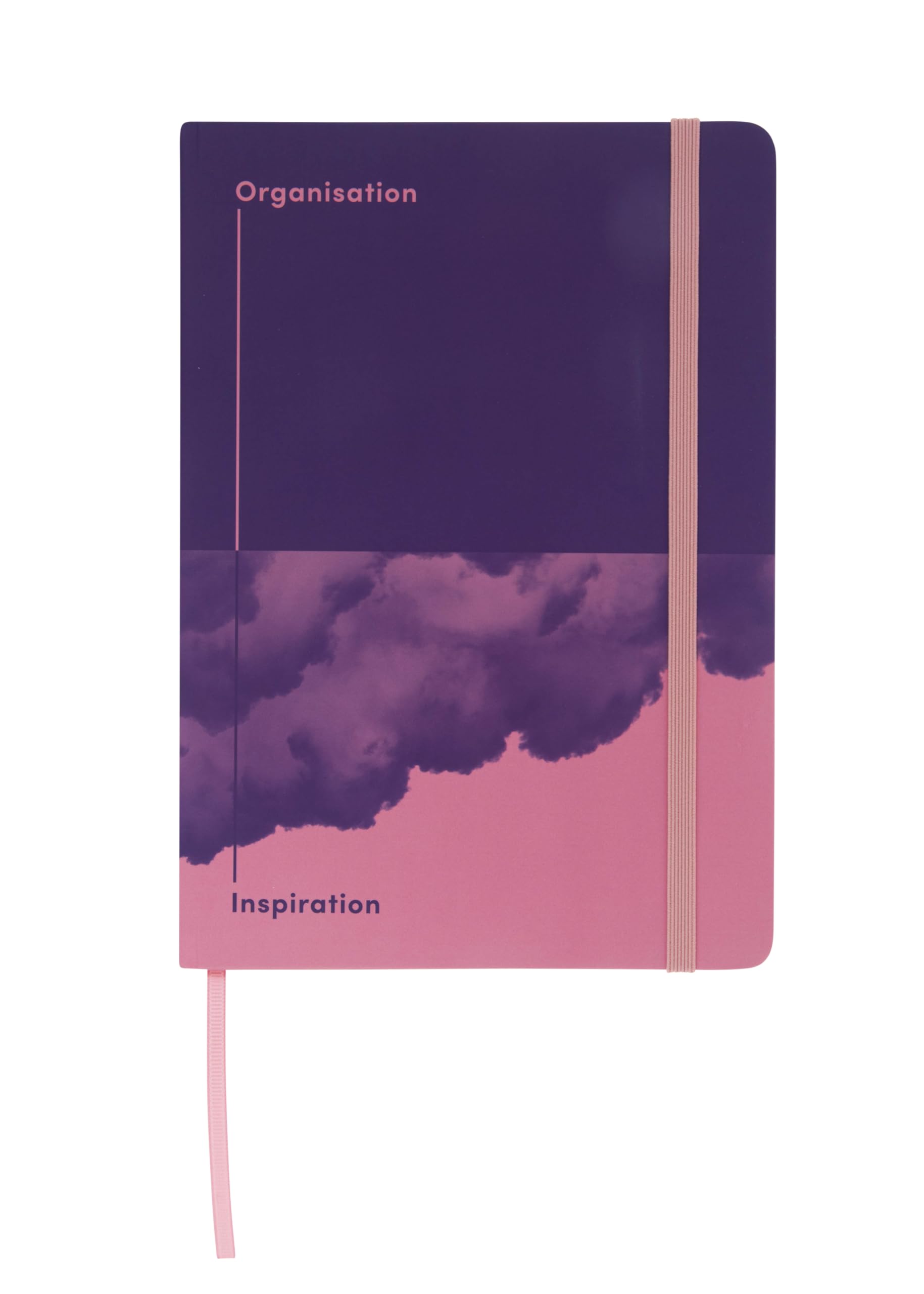 Jumble & Co Chaos & Control A5 Ruled Notebook - Organisation & Inspiration - 100% Recycled Paper - Purple/Pink