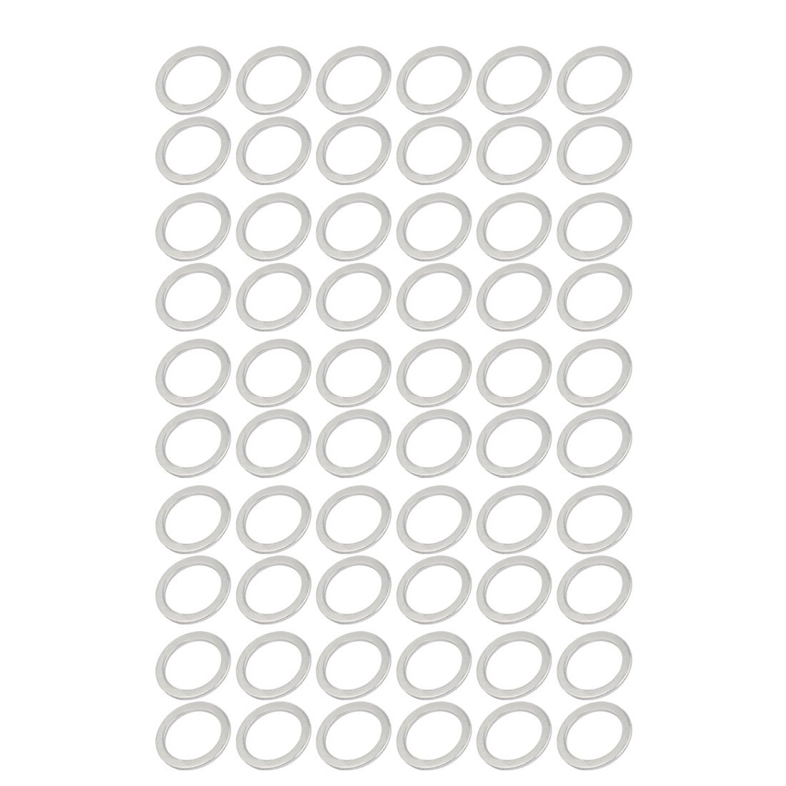 Sourcingmap 17mmx23mmx1.5mm Engine Oil Drain Plug Crush Gasket Aluminum Flat Washer Seals 60pcs