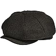 POUDAY Newsboy Cap for Men - Irish Newsies Cabbie Hat - Flat Winter Hat