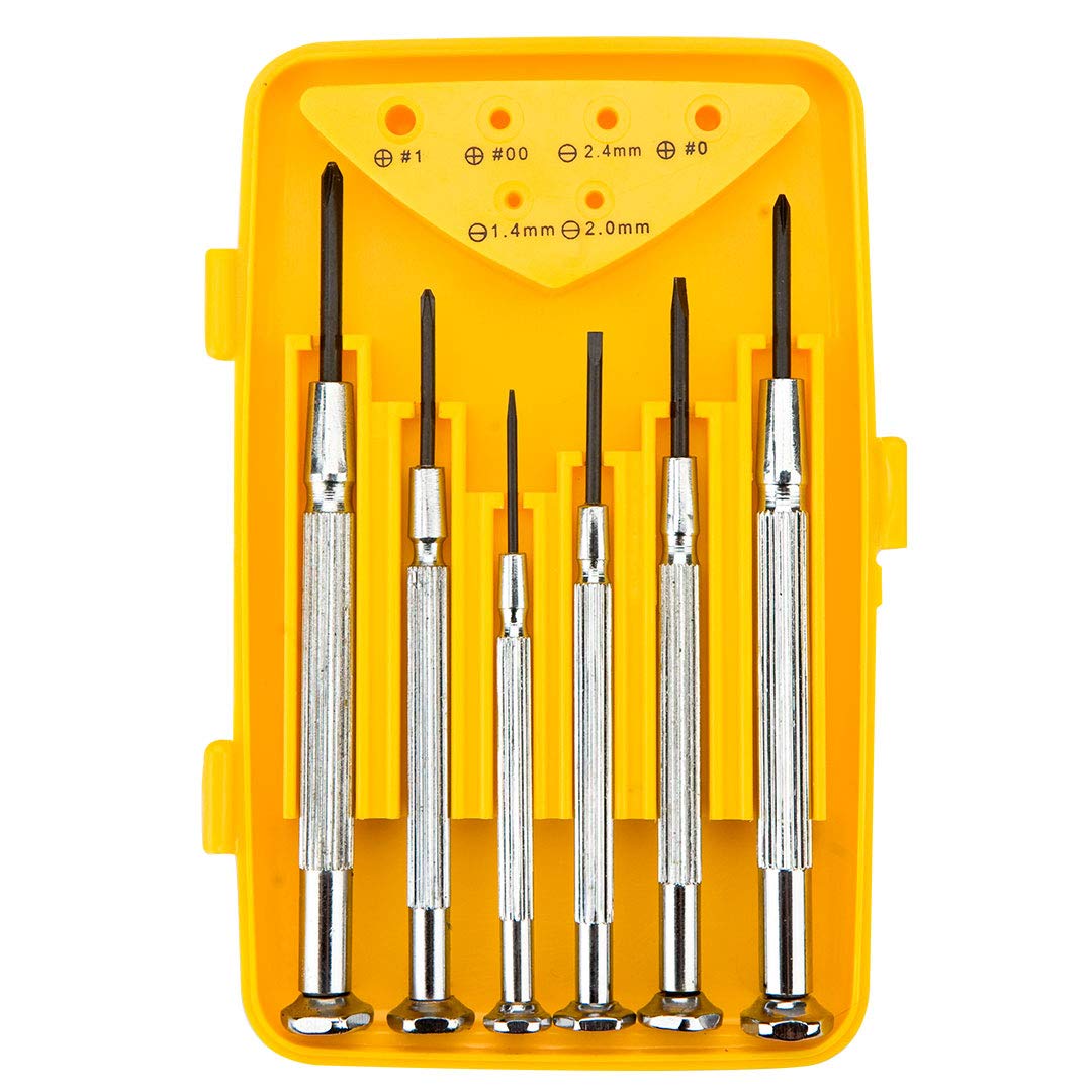 Topex 39D559 Precision Screwdriver Set (1.4, 2.0, 2.4 mm, PH00, PH0, PH1 Bits)