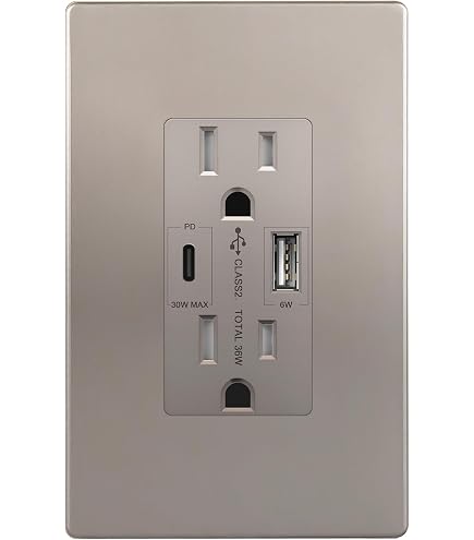 Prise Legrand Décorative 15A Avec 2 Ports USB – Inviolable, Pour L'intérieur