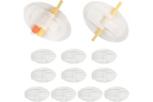 BEHERK 12 PCS Catheter Stabilization Devices, Foley Catheter Supplies, Urinary Leg Bag Legband Holder Sticker, Self Adhesive Catheter Tube Holder for PEG/G/Feeding Tube（White）