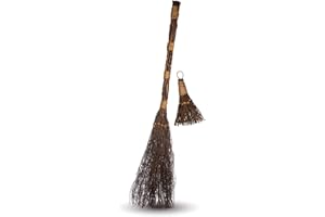 Cinnamon Brooms 36" and 6" - Cinnamon Broomstick Scented Combo - Mini Broom 6" & Large Broom 36" - Witches Broom Cinnamon Bro