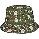 Christmas Bucket Hat for Women Men Funny Fisherman Hat Packable Outdoor Travel Beach Sun Hat