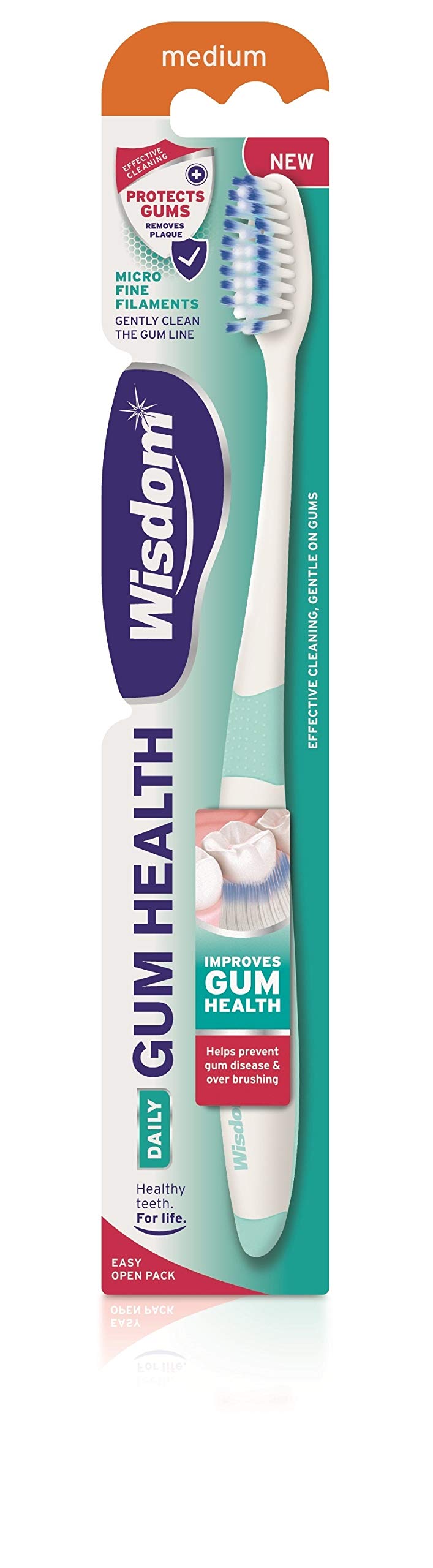 Wisdom DAILY GUM HEALTH Medium Toothbrush