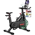 Yesoul Self-Powered Exercise Bike with Cooling Fan & Smart App, Quiet Magnetic Resistance Stationary Bike - 300lbs Weight Capacity, LED Indicator Lights, Indoor Cycling Fitness Equipment