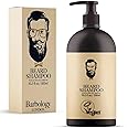 Barbology LONDON 2-in-1 Beard and Face Shampoo for Men with Jojoba Oil, Argan Oil, and Avocado Oil, Conditions Dry, Itchy and Coarse Facial Hair, 10oz Pump