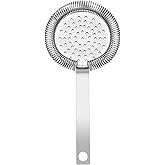 1PC Bar Cocktail Strainer Stainless Steel Fine Filtering Bar Tool Drink Strainer For Home Use, Bar Strainer for Drinks, Bar Tool for Bartender (Silver, 200mm)