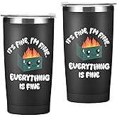 Funny Office Gifts Tumbler, Funny Gift for Coworkers, Gag Gift Water Bottle, Double Wall Travel Coffee Mug Stainless Steel Vacuum Insulated Thermal Cup Work Gifts for Women Men Boss