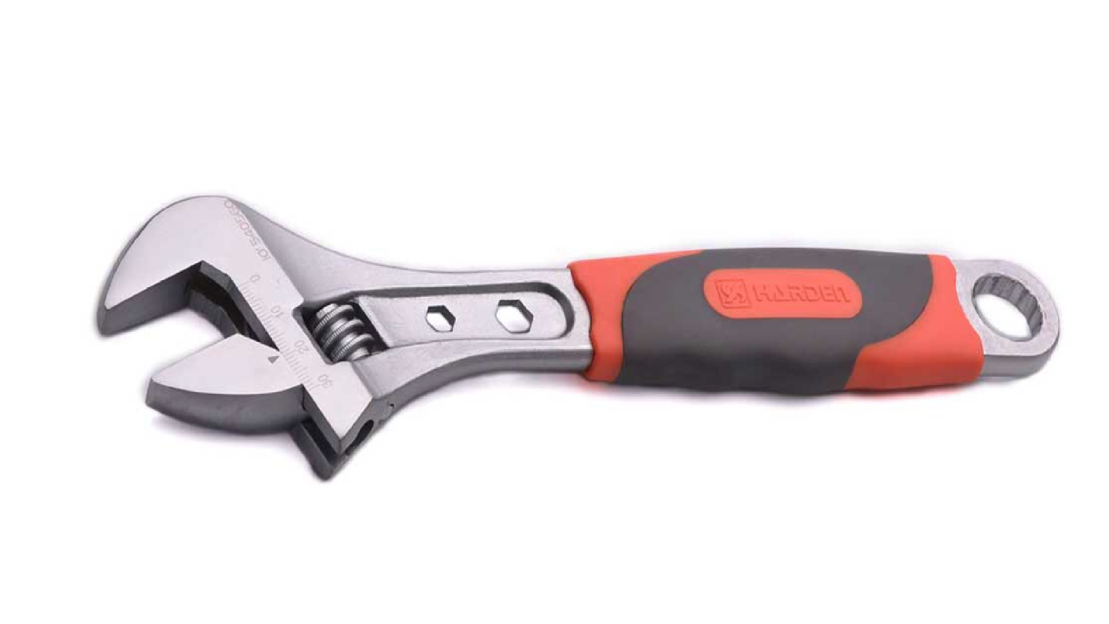 HARDEN Professional Adjustable Wrench Spanner 260 mm, Anti Slip Grip, Metric Scale (HAR 540560)