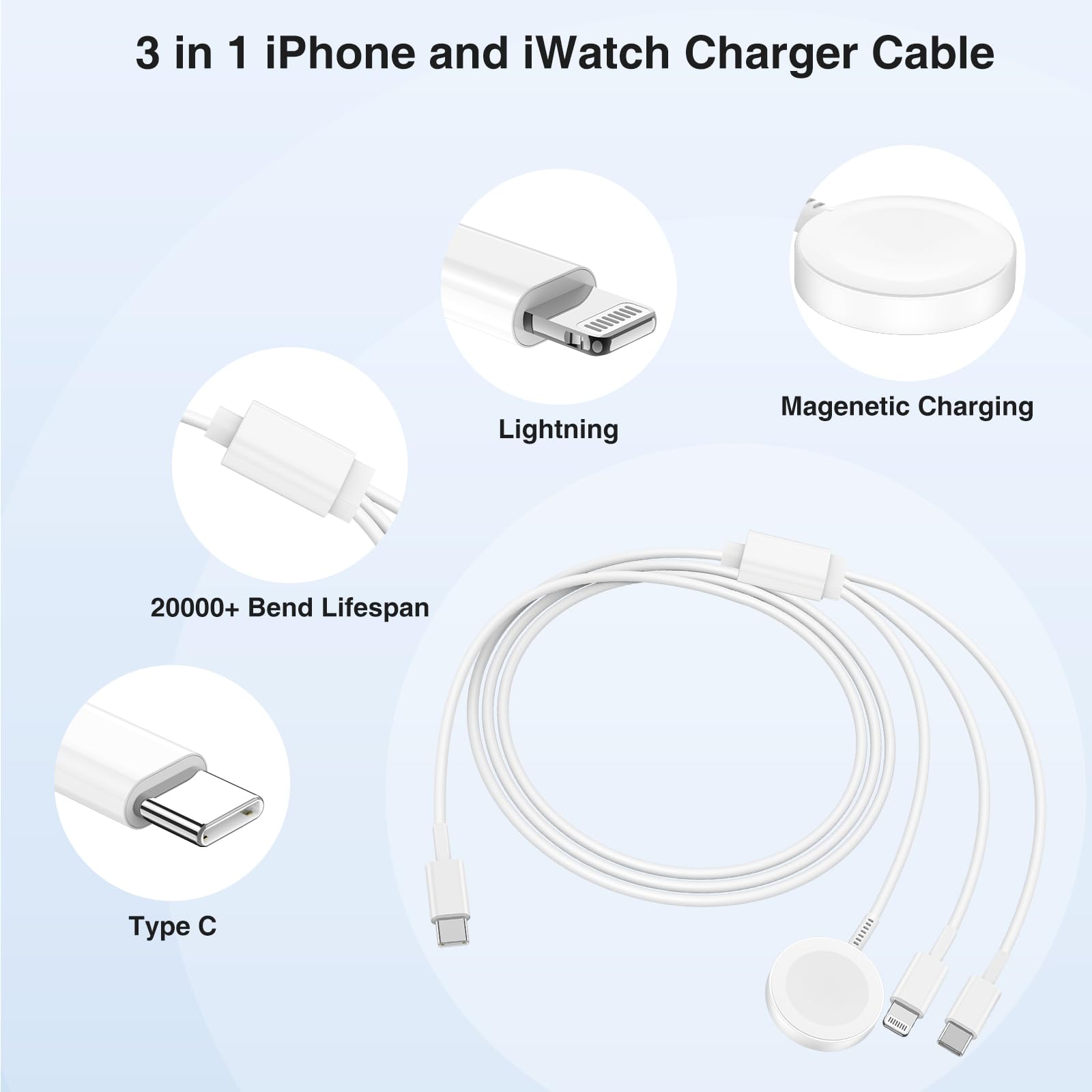QZIIW Apple Watch Charger,Apple iWatch Magnetic