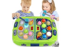 ANNKIE Hammer Mole Game for Toddler, Toys for 3-12 Year Old Boys and Girls, Kids Whacking Mole Game,Gifts for 3 4 5 6+ Year Old Boys, Interactive Educational Toys with Sound and Light, PK Mode with 2 Hammers