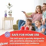 Ozmo Moth Killer Spray 250ml Kills Moths Eggs Larvae Safe for Home view 5