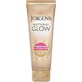 Jergens Natural Glow Self Tanner Body Lotion, Sunless Tanning, Fair to Medium Skin Tone, Daily Moisturizer with Coconut Oil, Vitamin E and Antioxidants, 7.5 Oz