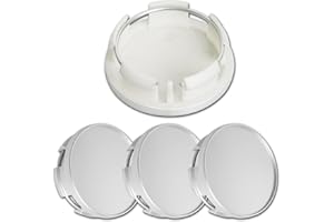 MOTOREXPERTZ ME 2.5Inch 63MM Wheel Center Caps for Dodge RAM 1500 Rim Hub Caps 6KF18TRMAA, Pack of 4 (Silver, Outer 63MM, Inner 56MM)
