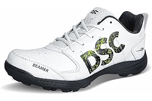 DSC Mens Beamer Beamer Cricket Shoes Size 5 UK (Fluro Orange-White)