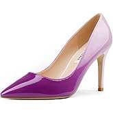 JOY IN LOVE Women's Pump Shoes 3.5" High Heels Pointy Toe Stiletto Pumps