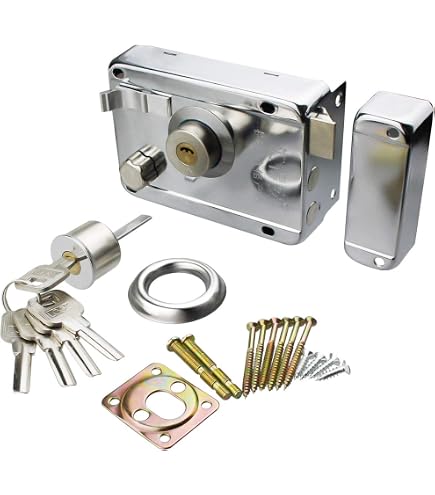45-55mm Dead Bolt Lock - Heavy Duty Security Lock With Keys For Wooden Or Metal Doors