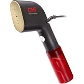 CHI Collapsible Travel 2-in-1 Handheld Garment Steamer &amp; Steam Iron | 1200 Watts, 120 ml Water Tank, 6 Minutes of Steam, Fast Heatup, 10" Cord, Black