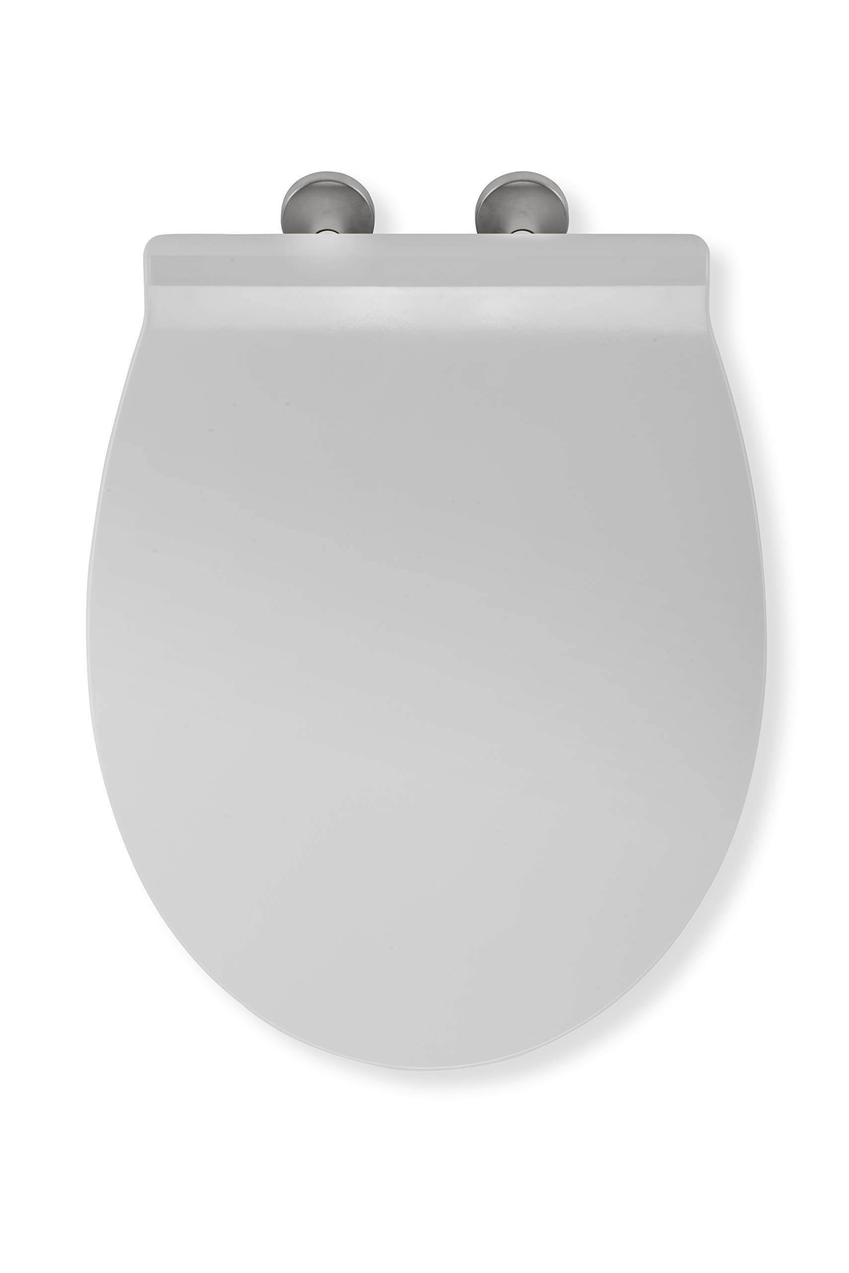 Croydex Sensori self Closing Smart Toilet seat, Soft Close, Quick Release, Thermoset, White, 40 x 35 x 5cm