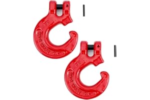 EGV 5/16" G80 Logging Chain Choker Hook with 2 Tons or 4400Lbs Working Load Limit(Pack of 2)