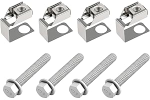MK-MORZON 03442 Exhaust Manifold Flange Bolts U Nuts Hardware Kit Compatible with Dodge Dakota Durango Ram 1500 2500 J-eep Wrangler Replace# 55366000AA 6036717AA 6036684AA (4Set)