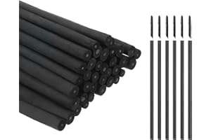 MECCANIXITY Willow Charcoal Sticks, 2-4mm Willow Charcoal Pencils Soft Sketch Vine Art Supplies Set for Drawing Sketching Sha