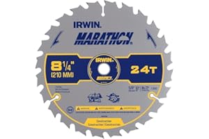 Irwin 14050 8-1/4-Inch 24-Teeth Universal Arbor Miter and Table Saw Blade
