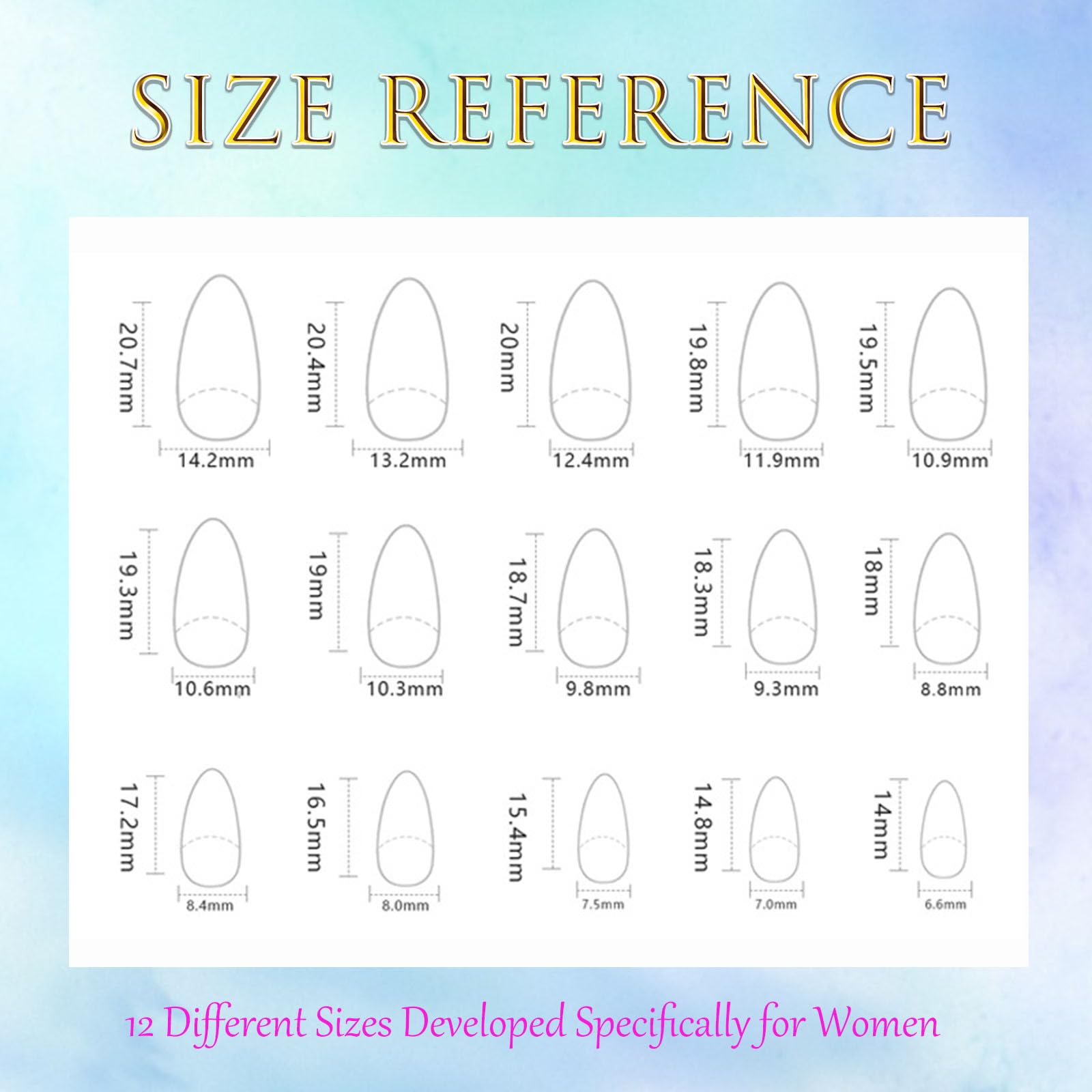 Flower Press on Nails Short Almond Fall Nails Press ons Short Fake Nails with Floral Design Glue on Nails Glossy Floral False Nails Reusable Full Cover Acrylic Stick on Nails for Women Girls 30 Pcs - Image 5