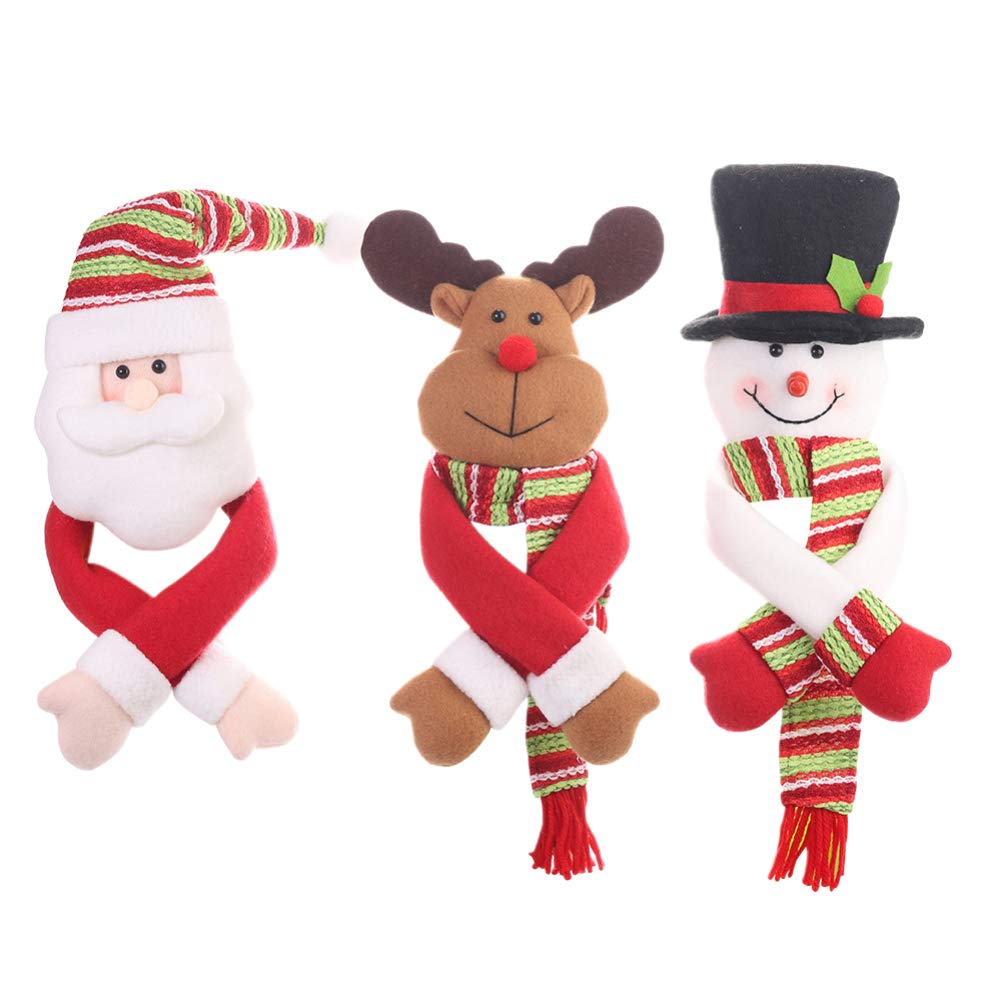 3Pcs Wine Bottle Cover Christmas Bottle Cover Bag Xmas Wine Hugger Decoraiton