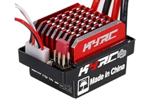 HUIOP 60A ESC Car ESC Brushed Electric Speed Controller 6V/2A BEC Replacement for 1/10 TRAX4-6 D90 HSP Redcat RC 4WD Axial SC