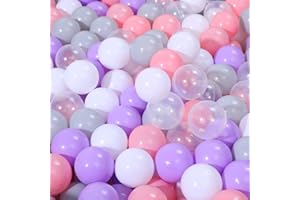 Thenese Ball Pit Balls for Kids, Thicken Soft Plastic Crush Proof Balls for Ball Pit, 2.15-Inch Crush Proof Balls BPA Free Non-Toxic