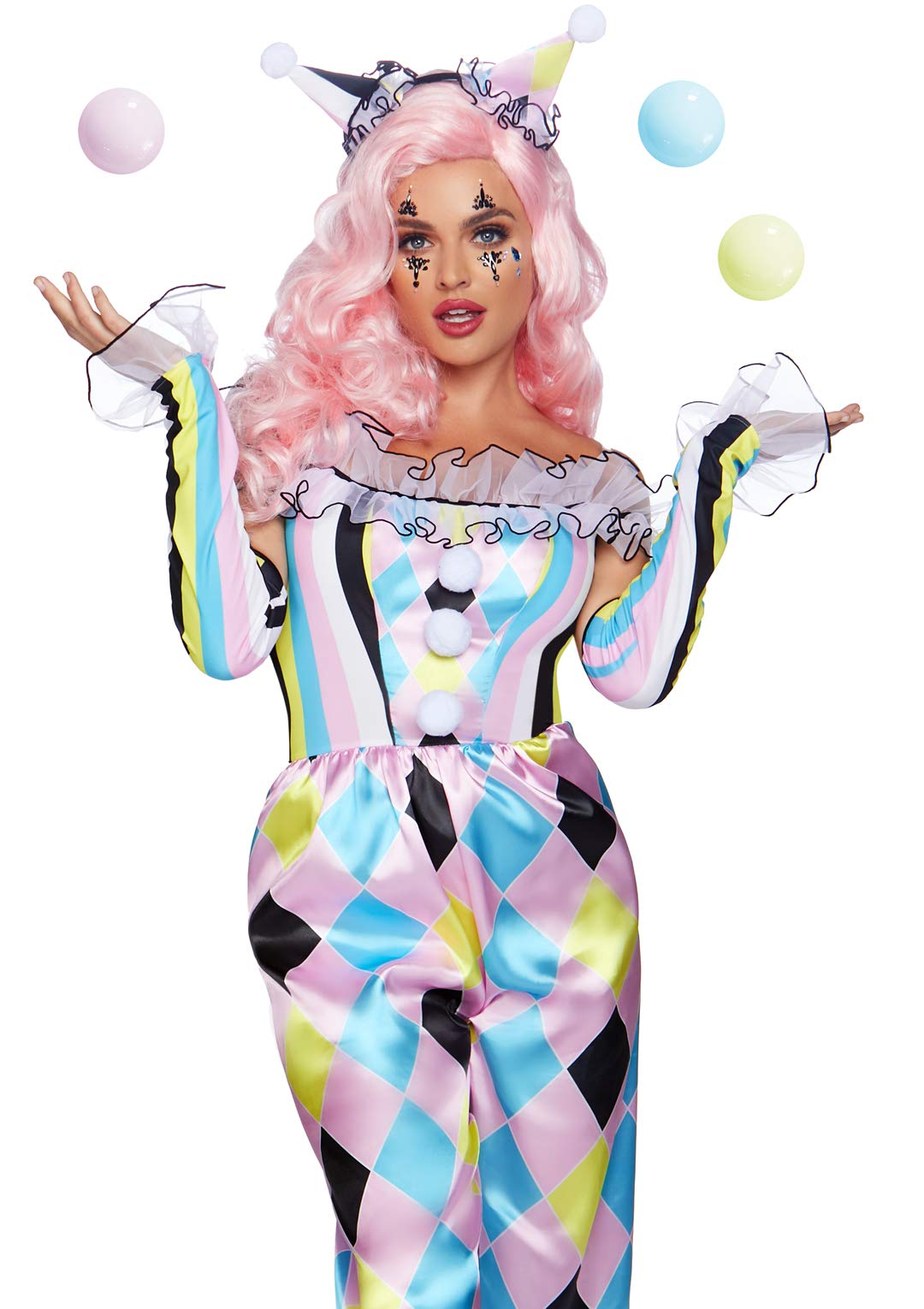 Leg Avenue Pretty Parisian Clown, Small, Multicolour, 0.3 kg