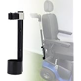 Metal Cane Holder for Mobility Scooters &amp; Power Chairs - Walking Stick Stand Support Accessories for Wheelchair, Walker (A)