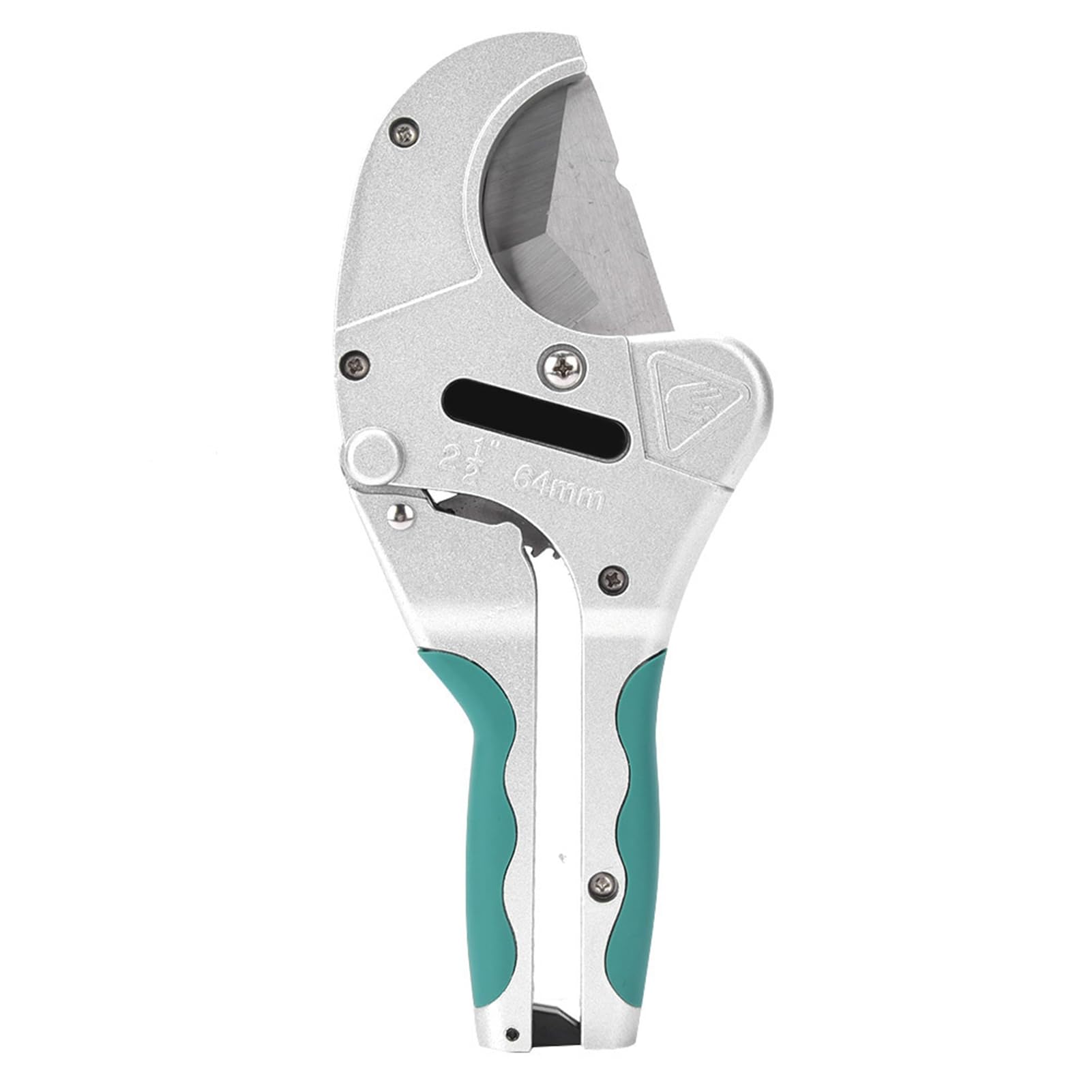 Garosa Ratcheting Plastic Pipe Tubing Cutter, 2-1/2in 64mm Hose Cutting Scissors Heavy Duty Cutting Tool