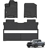 ANBINGO Floor Mats for Honda Ridgeline (Crew Cab) 2026 2025 2024 2023 2022 2021 2020 2019 2018 2017, RT/RTS/Sport/RTL/RTL-T/RTL-E/Black Edition/Sport+ / RTL+ / TrailSport