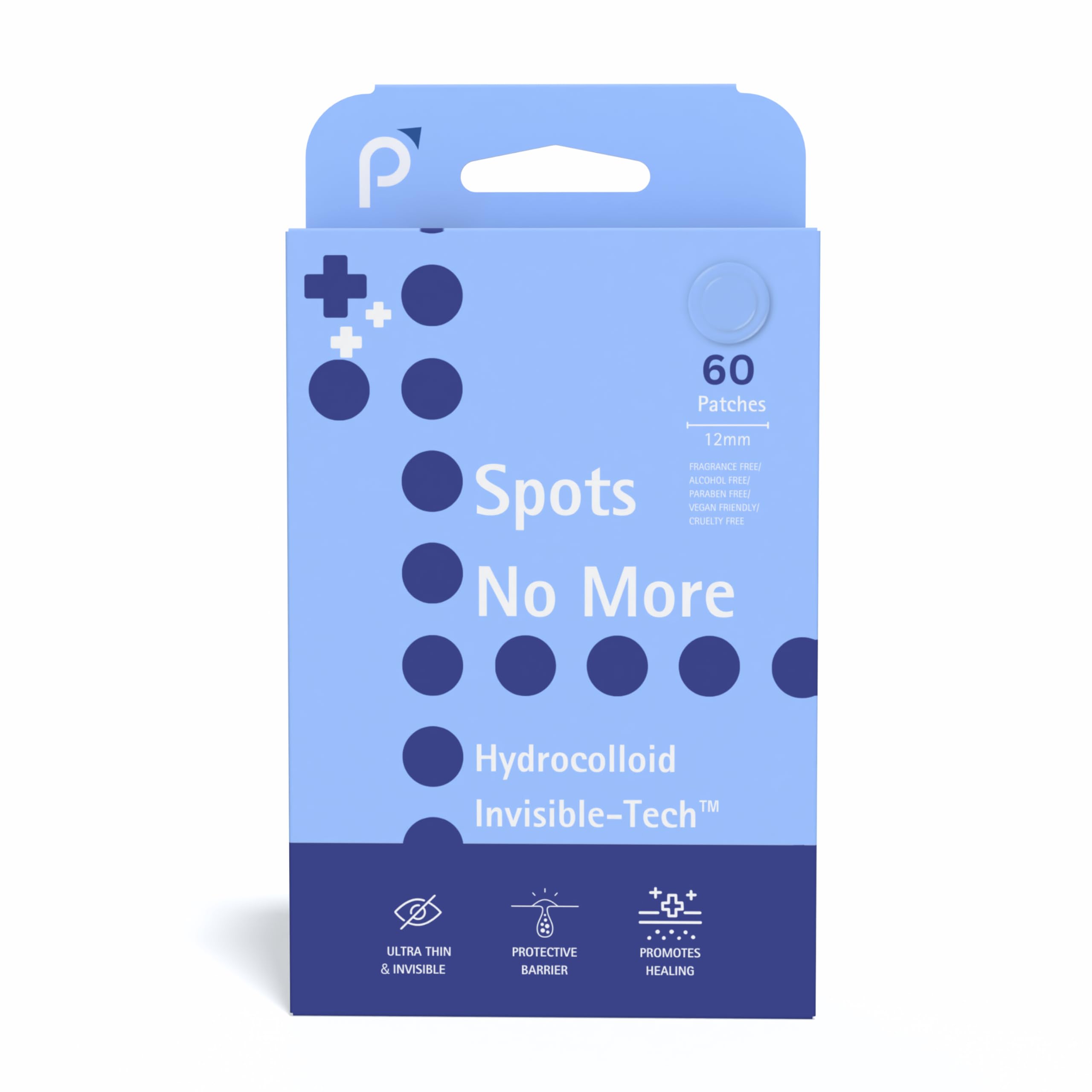 Spots No More Hydrocolloid Pimple Patches for Acne Treatment | Fast Acting Acne Patch Translucent Spot Patches for Face | Fragrance Free Skin Pimple Patch