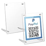 Kevenal QR Code Signs, 4 x 6 Inch Clear QR Code