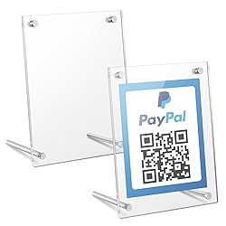 Kevenal QR Code Signs, 4 x 6 Inch Clear QR Code