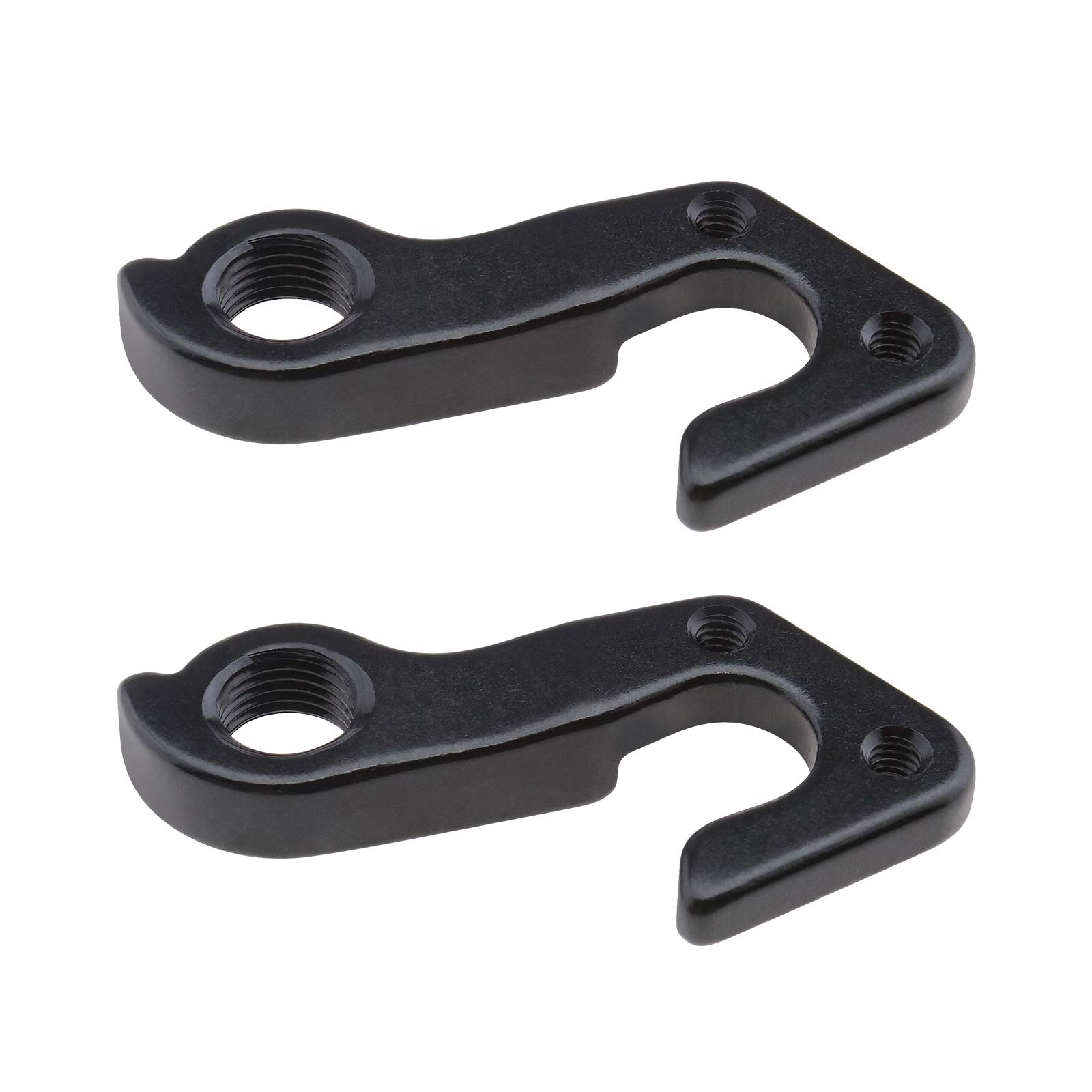 Be In Your Mind 2pcs MTB Bicycle Rear Gear Mech Derailleur Hook Hanger Black Aluminum Tailhook Dropout Frame Adapter for Mountain Road Bike Cycling