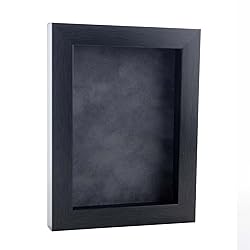 24x36 Shadow Box Frame Charcoal Gray Wood | with a