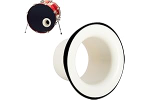 RANMING Bass Drum Enhancer Kick Drum Enhancer ABS Rubber Bass Drums Effect Amplifier Bass Hole Protection Speaker Expands LowEnd Frequency Enhancers Portable Drums Percussion Accessories White