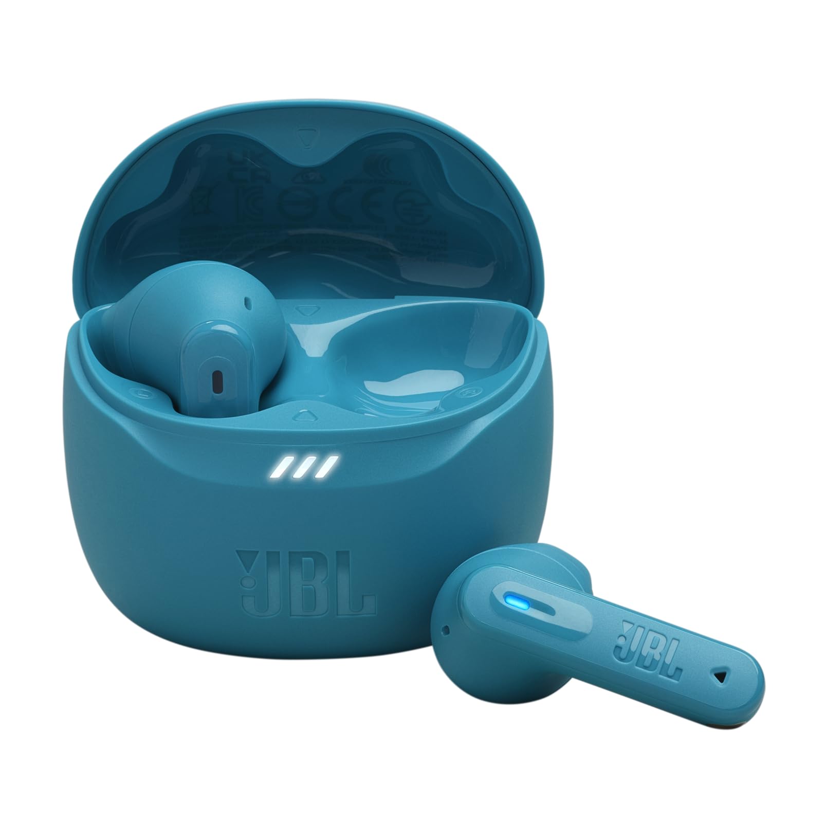 JBL Tune Flex 2, Kabellose Bluetooth-In-Ear-Ohrhörer mit Noise-Cancelling, 48 h Wiedergabezeit, IP54 wasser - und staubgeschützt, Multipoint-Verbindung, Ergonomisches Design, Türkis
